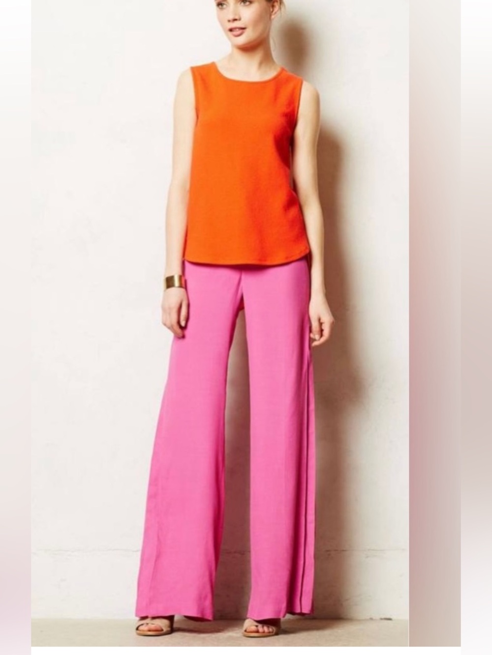 elevenses Bright Pink Wide-Leg Pants
